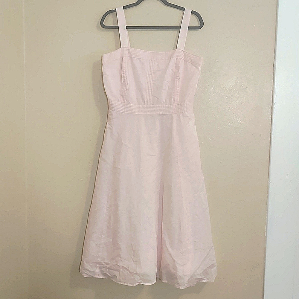 Talbots square neckline midi dress size 12